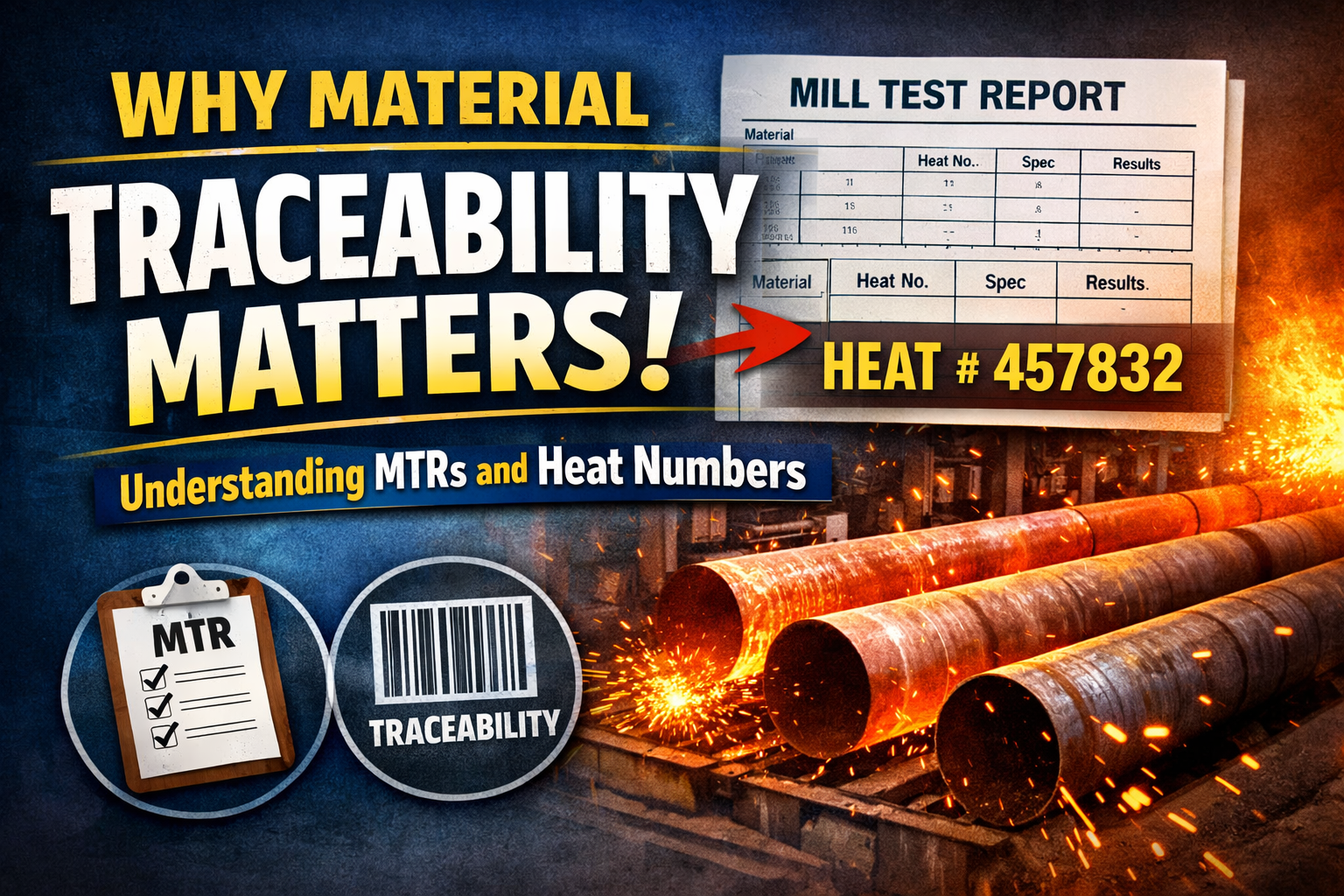 Why Material Traceability Matters: Understanding MTRs and Heat Numbers