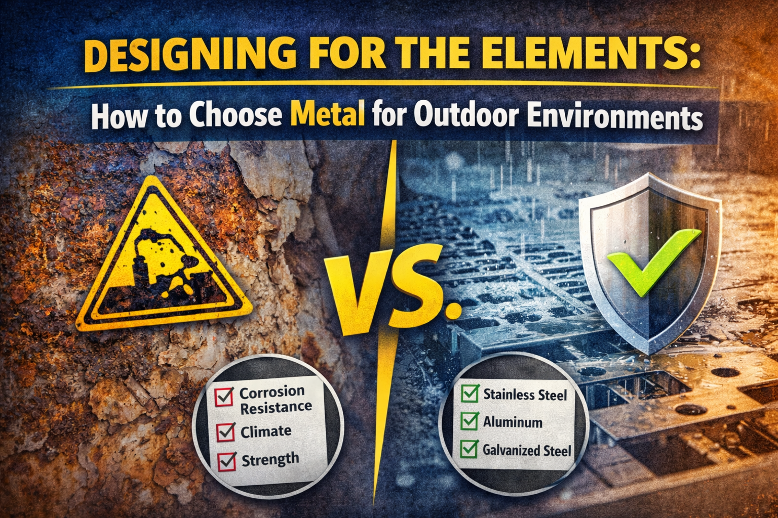 Designing for the Elements: How to Choose Metal for Outdoor Environments