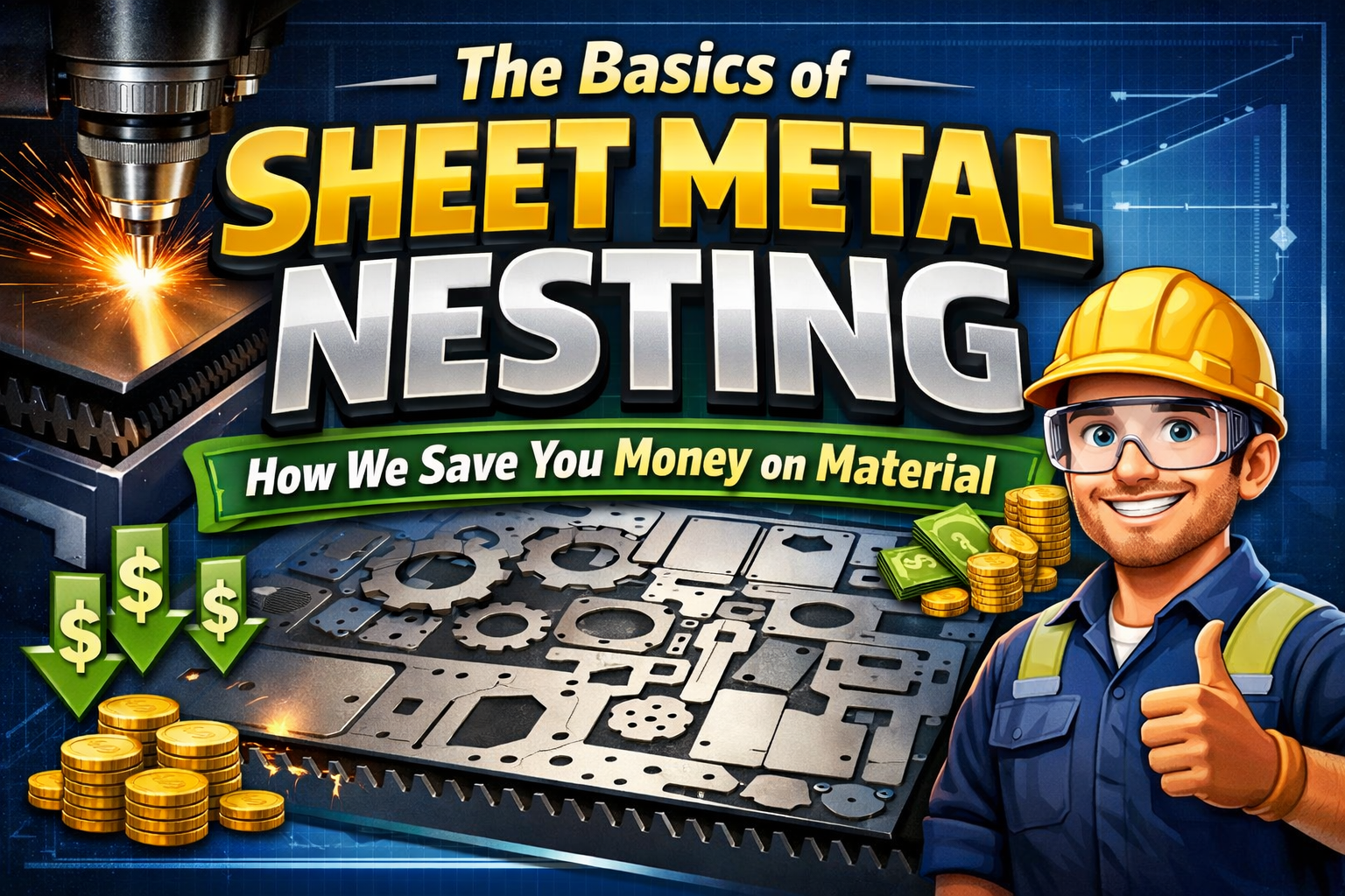 The Basics of Sheet Metal Nesting: How We Save You Money on Material