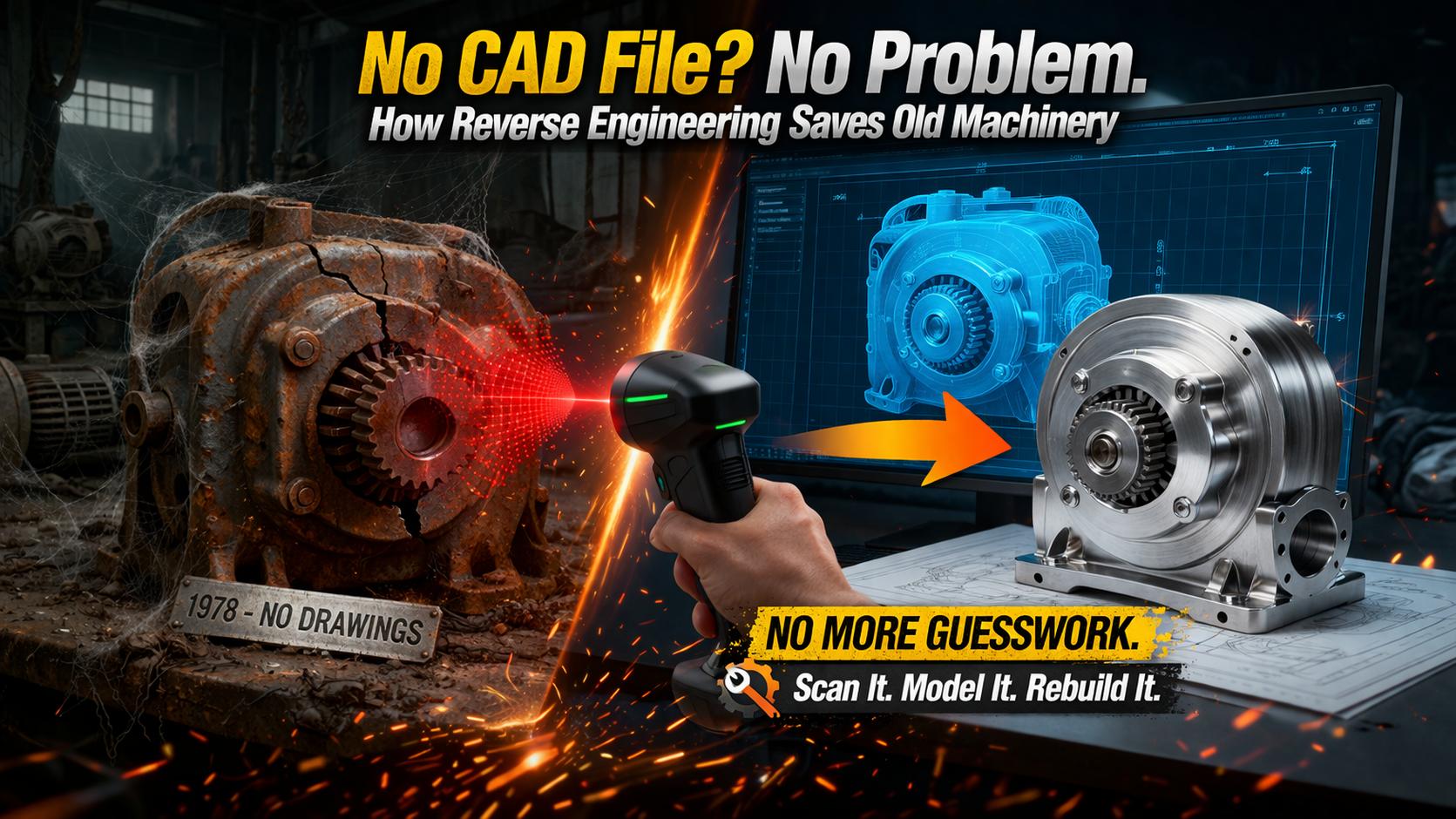 No CAD File? No Problem: How Reverse Engineering Saves Old Machinery