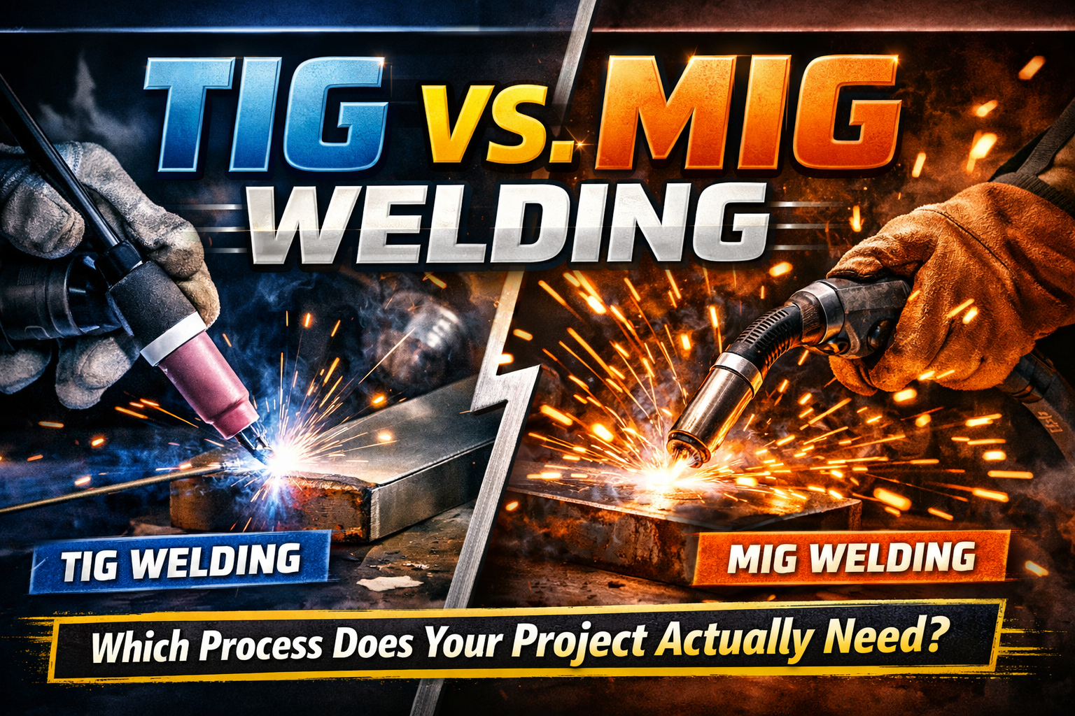 TIG vs. MIG Welding: Which Process Does Your Project Actually Need?