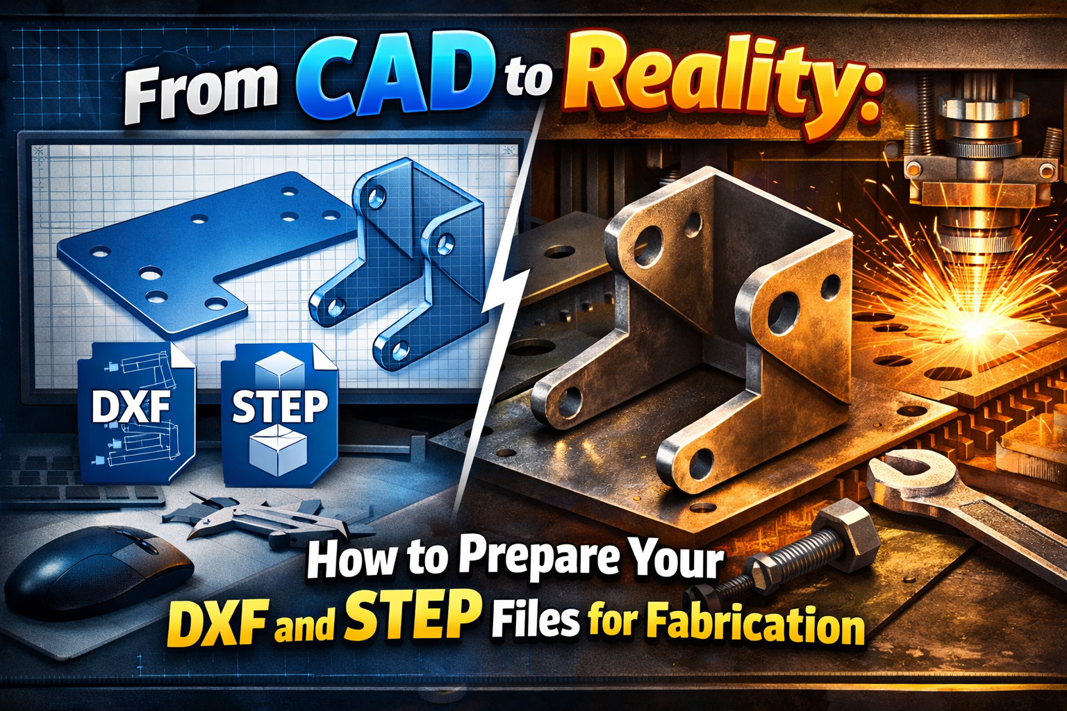 From CAD to Reality: How to Prepare Your DXF and STEP Files for Fabrication